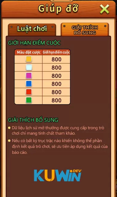 Các Màu Của Trò Chơi