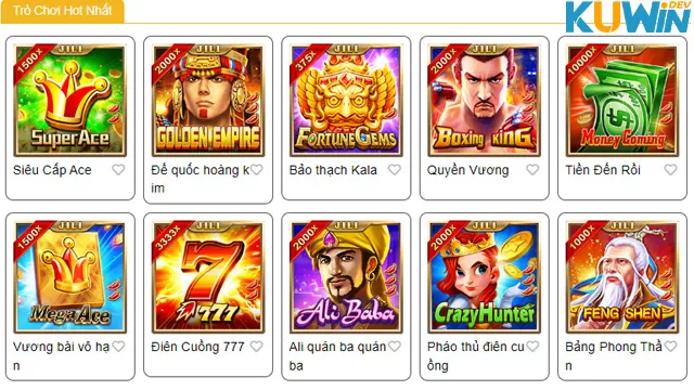 Trò Chơi Nổi Bật Trong Hot Game JILI